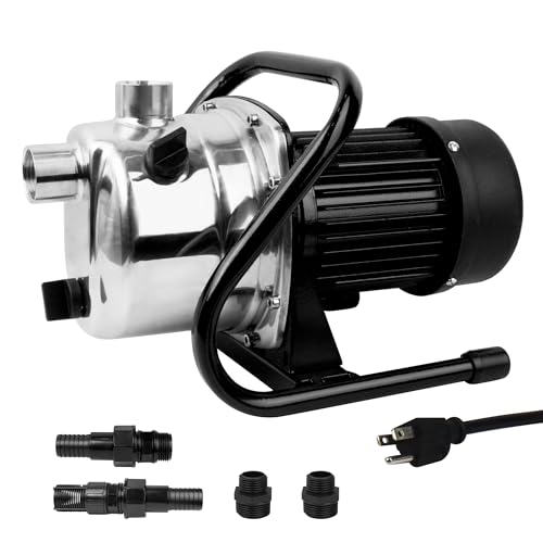 ✅ 10 Best Pump for Lake Water Irrigation 4 BACOENG 1 HP Water Transfer Pump Garden Pump, 850GPH Lawn Sprinkler Booster Pump, Lake Pump for Irrigation and Water Draining, w/Check Valve & 3/4