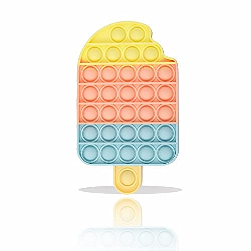 GBWD Push pop Bubble Sensory Fidget Toy, It Hot Cheap Child Educational Toys - Autism Special Needs Stress Reliever Silicone Toy - Adults and Kids Squeeze Sensory Toy Tactile Logic Game(Ice Cream)