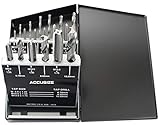 Accusize Industrial Tools 18 Pc Hss Tap and Drill Set, Metric, 0001-0052