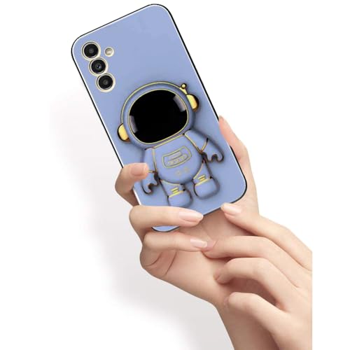 Image of for Samsung Galaxy A54 5G Case Cute 3D Astronaut Stand Design Camera Protection Shockproof Soft Back Cover (for Samsung Galaxy A54 5G, Blue)