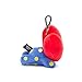 BT21 Lying TATA Character Soft Plush Stuffed Animal Keychain Key Ring Bag Charm, Red