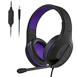Gaming Headset Headphones MH601X Over Ear Stereo PC Gaming Headset with Microphone,Noise Canceling 3.5mm Jack Compatible with PS4 PS5 New Xbox One/Mac/PC/Computer(Upgraded)