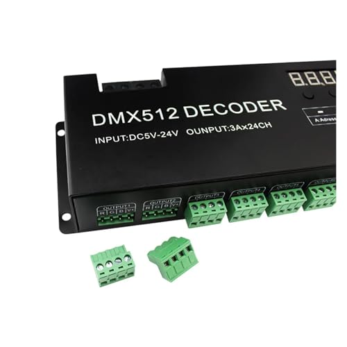 Décodeur 512 24 canaux RGB LED strip driver DC5V-24V variateur
