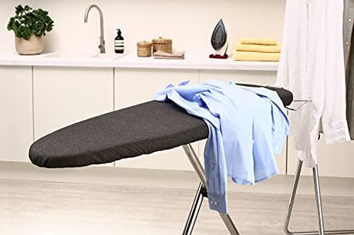 Addis 516939 Easy Fit Replacement Ironing board cover, upto 135x46cm, Reflective Silver metalised, Fabric, 10 x 23 x 34 cm