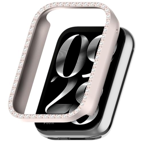 Comtax �P�[�X for Xiaomi Smart Band 8 Pro �Ή� �ی�J�o�[ PC�f�� ���^ �y�� ��U�h�~ �ی�P�[�X (�x�[�W��)