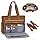 SDYSM Teacher Tote Bag 15.6 Inch Laptop Bag for Women Large Work Bag Teacher Nurse Bag Professional Computer Messenger Laptop Briefcase Handbag for Nursing, Office, College, Dark Brown