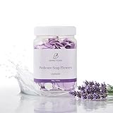 BPrettier Pedicure Soap Flowers Foot Soak Petals Sheet for Softens Dead Skin Moisturizing Relaxing Spa Feet Birthday Pedi Nail Party (Lavender)