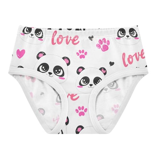 Toddlers Underwear Floral 2t Cotton Panties Little Girl Bright Kids Undies Briefs Cute Cartoon Pandas Love