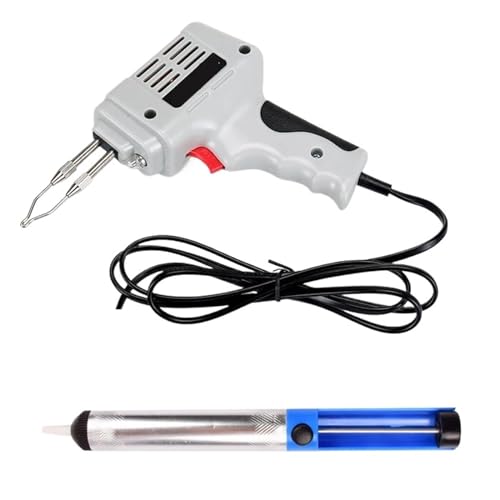 Soldering Iron Kit 100W Electrical Soldering Iron Gun Hot Air Heat Gun Hand Welding Tool with Solder Wire Welding Repair Tools Kit