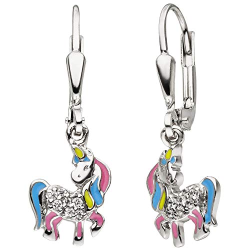 Orecchini per bambini a forma di unicorno, con