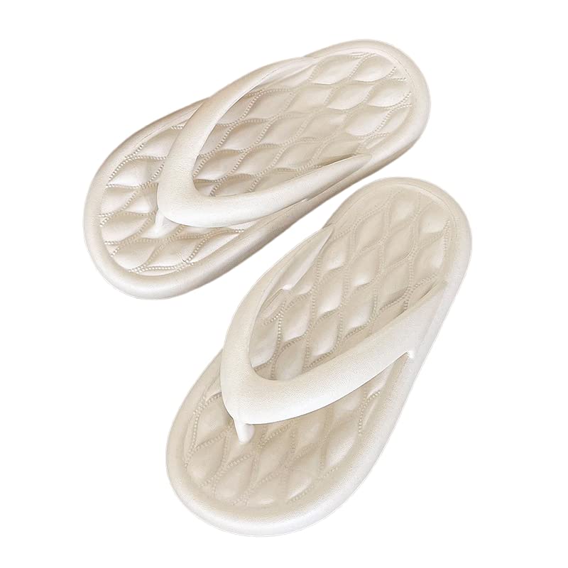 Pillow Slippers for Women and Men Non Slip Quick Drying Shower Slides Bathroom Sandals | Ultra Cushion | Thick Sole