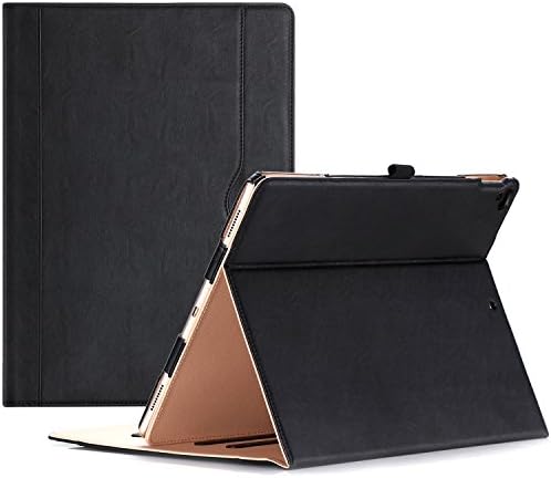 ProCase iPad Pro 12.9 2017/2015 Case (Old Model) - Stand Folio Case Cover for Apple iPad Pro 12.9 Inch (Both 2017 and 2015 Models), with Multiple Viewing Angles, Apple Pencil Holder -Black