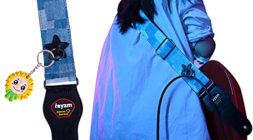 rayzm sangle de guitare, Sangle en Coton brodé en jacquard pour Guitare Acoustique/électrique ou Basse - Les Beatles, Paul McCartney, John Lennon, RIngo Starr, George Harrison rayzm sangle de guitare, Sangle en Coton brodé en jacquard pour Guitare Acoustique/électrique ou Basse – Image 3