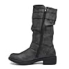 Rocket Dog Womens/Ladies Trumble Faux Leather Biker Boots (6 UK) (Black) #4