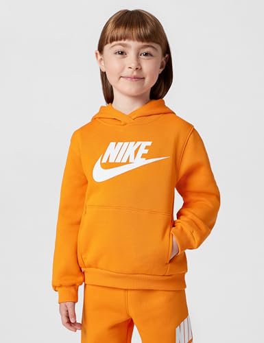 Image of Nike Kids' Sportswear Club Fleece Pullover Hoodie and Joggers 2-Piece Outfit Set (Large Swoosh Logo)