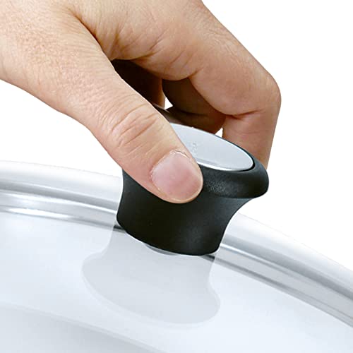 Tefal Emotion Poêle 24 cm Revêtement Antiadhésif Garantie & 280975 Couvercle en Verre avec Rebord en Acier Inoxydable et Régulateur de Vapeur 24 cm - vue 7