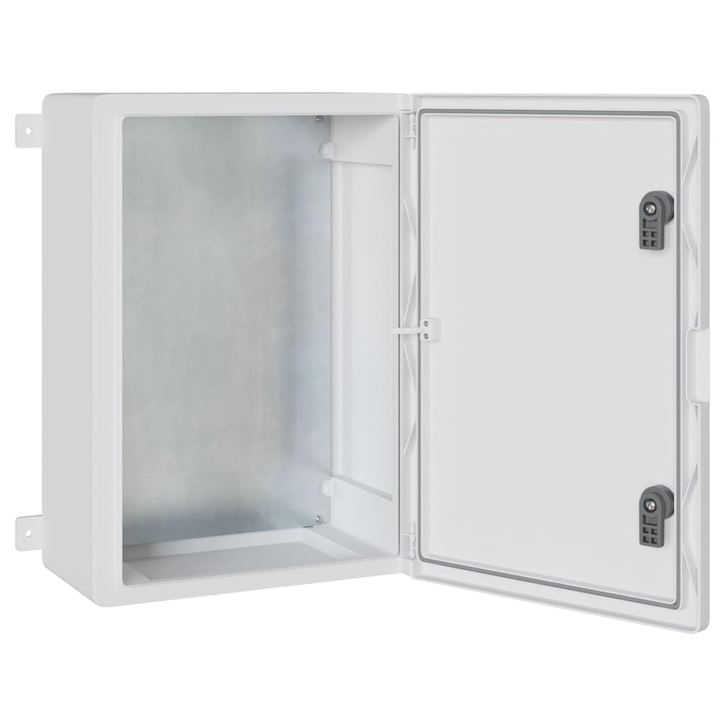 vidaXL Armario de Control Gris 42 x 19,5 x 50 cm Plástico ABS, Gabinete Moderno, solución Duradera para Herramientas, Organizador Elegante para Espacios Interiores y Exteriores