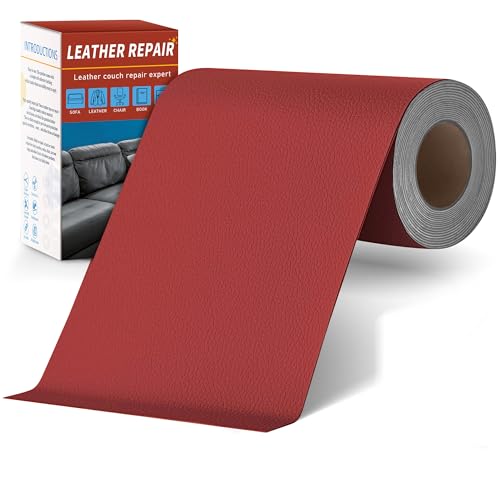 Sgooyir Leder Reparatur Set, Kunstleder Selbstklebend, Kunstleder Reparaturset Flicken Selbstklebend Patch für Autositze, Sofa, Jacken, couch, MöbelV