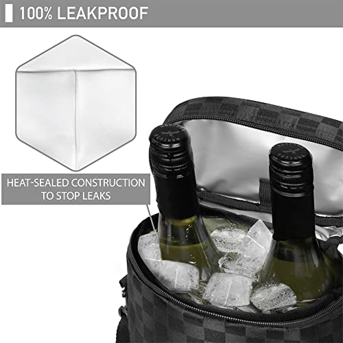 Opux 2 Bottle Wine Bag Tote Carrier thumb #2