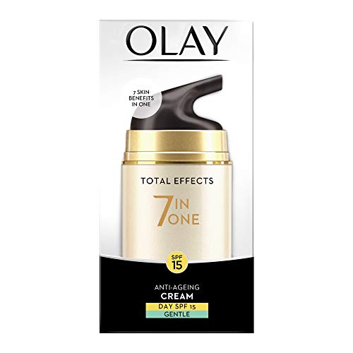 Image of Olay Day Cream Total Effects 7 in 1, Anti-Ageing Gentle Moisturiser, 50g And Olay Night Cream Total Effects 7 in 1, Anti-Ageing Moisturiser, 50g