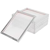 uyoyous 6 Pack Aluminum Screen Printing Screens ，Size 20 x 24 inch Pre-Stretched Aluminum Silk Screen Printing Frames with 110 White Mesh for Screen Printing