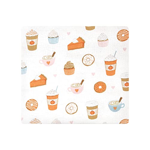 Image of Hudson Baby Unisex Baby Cotton Flannel Receiving Blankets, Pumpkin Spice, One Size
