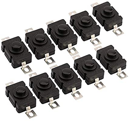 ESPtronics 100 Pcs Self Locking Push ON Push Off Switch DC 260V 1 5 A ...