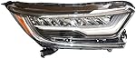 DNYSYSJ Full LED Headlight Assembly For 2017 2018 2019 2020 2021Honda CRV Touring Front Right Passenger Side LED Headlight Clear Housing Clear Lens White Light Headlamp Replacement