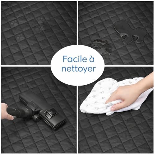 Housse de coffre pour chien noir : couverture de protection imperméable