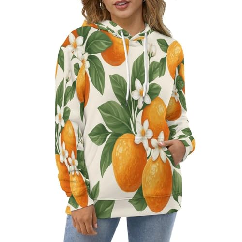 Sweat à capuche homme femme pull ample et chaud imprimé fleurs aquarelle