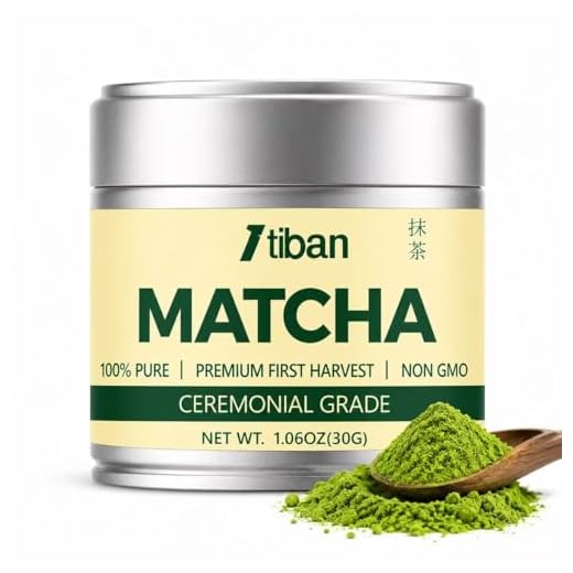 Matcha Powder Premium First Harvest, Ceremonial Grade Matcha, Green Tea Matcha Latte, Rich Flavor, 100% Vegan Sugar-Free with No Fillers, Radiation-Free (30g/1.06oz)
