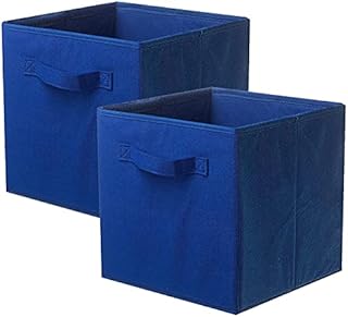 PowerKing Storage Bins, Foldable Fabric Storage Cubes And Cloth Storage Organizer Drawer For Closet And Toys Storage,6 PackBlack