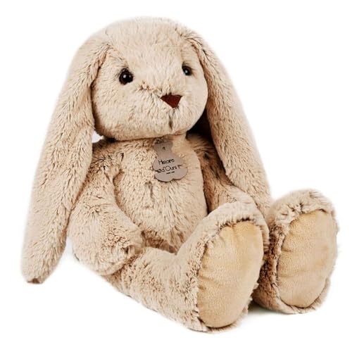 HISTOIRE D'OURS - Grande Peluche Lapin Beige Copains Câlins - Doudou Géant 50cm - Boîte Cadeau pour Offrir - Peluche Douce et Mignonne - Cadeau Naissance et...