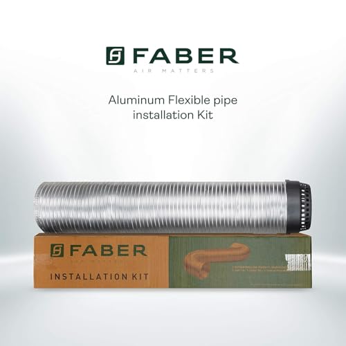 Image of Faber Aluminum Chimney Installation kit with Cowl & Clamps