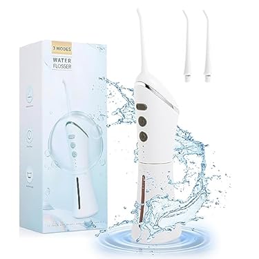 AMAZON - Cordless Advanced Water Flosser for Teeth – LAIREG 3 Modes Dental Oral Irrigator – Portable and Rechargeable IPX7 Waterproof Powerful Battery Life Water Teeth Cleaner Picks for Home Travel