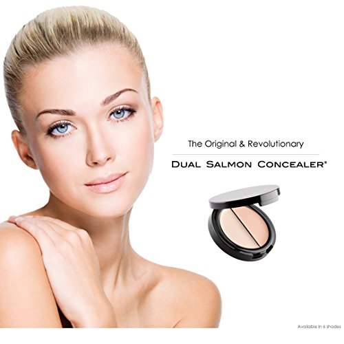 Eve Pearl Dual Salmon Concealer Full Coverage Under Eye Concealer Smooth Skin Treatment Brighten Makeup Hydrate Skincare (Tan) #TOP4