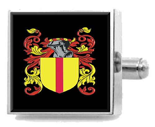 Clip para corbata con escudo de armas grabado y bolsa Macclung Scotland