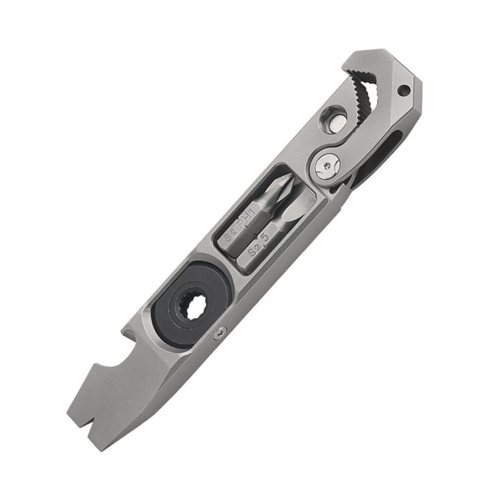 Remingtape Titanium Pry Bar,Multifunctional Tool,Wrench/Pry Bar/Screwdrivers/Nail Drivers/Bottle Openers & Other Functions