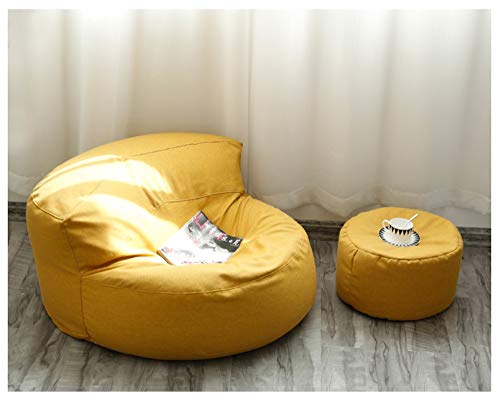 ZYLE Einfache Sitzsack Tatami Multi-Color Lazy Sofa Schlafzimmer Balkon Kreative Wild Small Sofa mit Fußstütze 60 × 50…