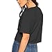 Duramax Damen-T-Shirt, kurzärmelig, Basic, amerikanische Flagge, lockere Passform, Schwarz, L