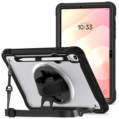 Coque Samsung Tab S11 antichoc résout le risque de chute avec sa poignée noire