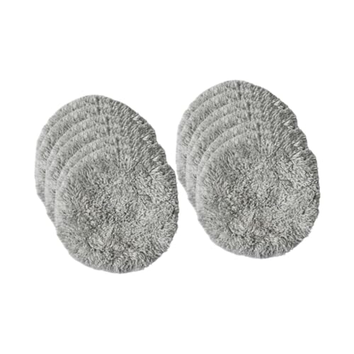 PawwJoy 12 Almohadillas de Repuesto para Robot Limpiacristales, Paño de Microfibra Reutilizable, Paño de Limpieza Fácil de Limpiar- Gris
