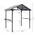 Gotland 8' x 5' Grill Gazebo, Outdoor Metal BBQ Gazebo with Triangular Structure Roof & Drainage Holes, Grill Canopy with 2 Side Shelves, for Deck Lawn Backyard
