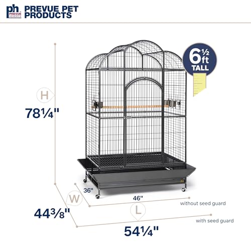 Image of Prevue Hendryx Silverado Macaw Dometop Cage 3155S Silverado 46-Inch by 36-Inch by 78-1 /4-Inch