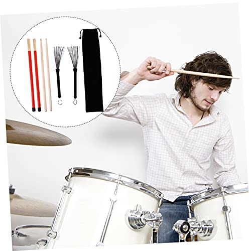 Kit de accesorios para batería con baquetas y bolsa de almacenamiento miniatura 3