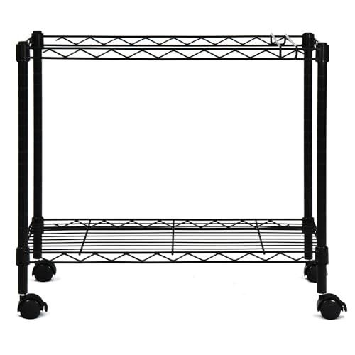 Oceanstar Portable 1-Tier Metal Rolling File Cart, Black,24 in by Oceanstar - Image 5