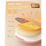 iDOO Heating Pad for Period Cramps, FSA Eligible Items, Valentines Gifts for Her Women Girls, Portable Heating Pad, Cordless Back Belly Heat Pad for Menstrual Cramps Relief, Period Heating Belt, Pink - Image 4