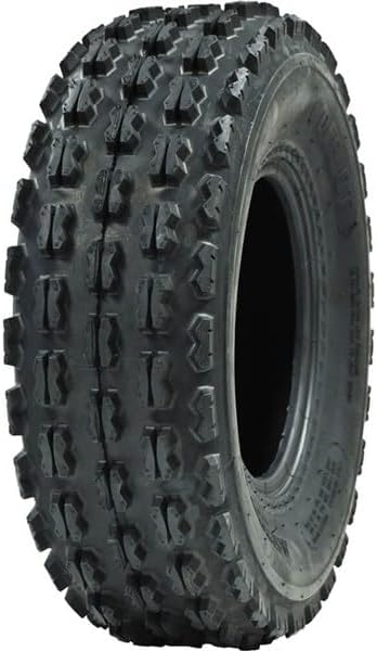 Ocelot P356 ATV Front Tire 21x7-10 GNCC Holeshot Sport RAZR Style 4-Ply Construction with Non-Directional Tread Pattern for Durability, Grip, and Traction