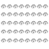 STYLEHEAVEN 40pc Skateboard Scooter Quad Roller Inline Skate Wheel Bearing Spacers Silver