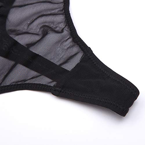 Varsbaby Women See-Through Lace Push Up Transparent Everyday Bra(D303Ts-Black-34C+N082Ts) #TOP5